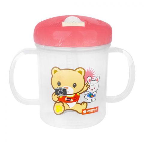 Lion Star Plastic Chise Mug, 250ml Capacity, Pink, GL-71