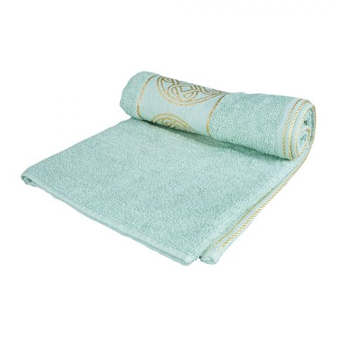 Cotton Tree Jacquard New Fancy Hand Towel, 50x100, Green