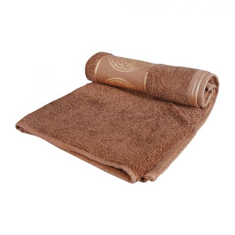 Cotton Tree Jacquard New Fancy Hand Towel, 50x100, M-Brown