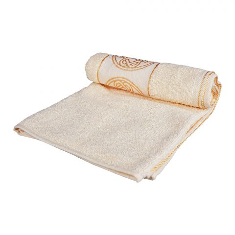 Cotton Tree Jacquard New Fancy Hand Towel, 50x100, Off White