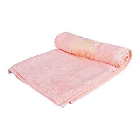 Cotton Tree Jacquard New Fancy Bath Towel, 70x140, T-Pink