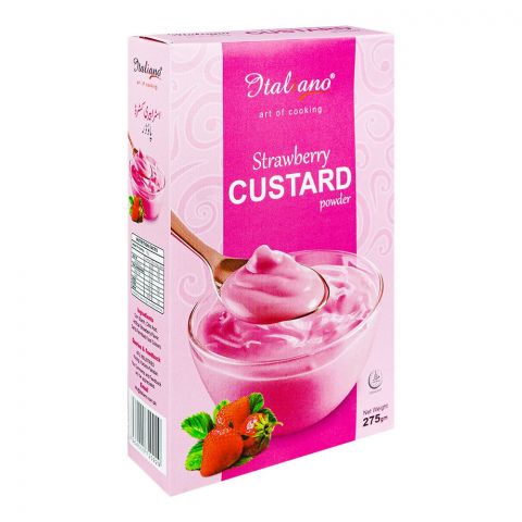 Italiano Strawberry Custard Powder, 275gm