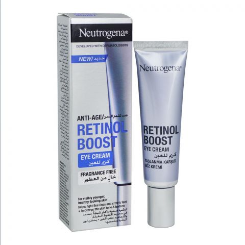Neutrogena Retinol Boost Anti-Aging Eye Cream, Fragrance Free, 15ml