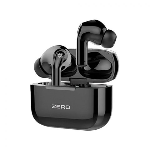 Zero Aura Z ENC Wireless Earbuds, Upto 45 Hours Play Time, 300mAh Box Battery, 40mAh Earbuds Battery, Black