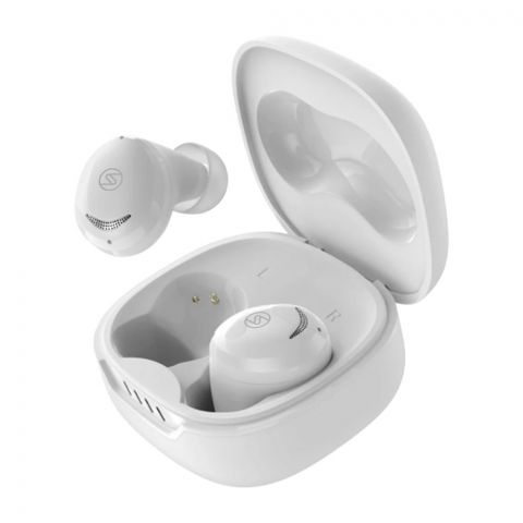 Zero Atom Z Dots ENC Wireless Earbuds, Upto 30 Hours Play Time, 380mAh Box Battery, 40mAh Earbuds Battery, Snow White