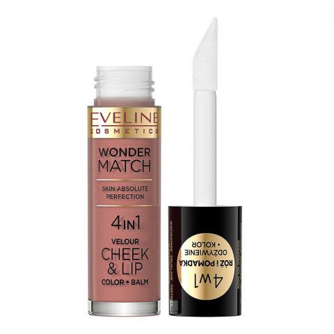 Eveline Wonder Match Skin Absolute Perfection 4in1 Velour Cheek & Lip Color+Balm, No. 05, 4.5ml