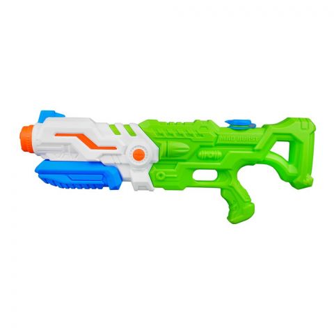Summer Fun 14.5-inch Pump-Action Water Blaster Soaker Squirt Gun Toy For Kids, Green, 1025