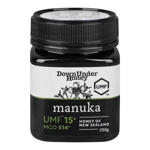 DownUnder Manuka Honey, UMF 15+, MGO-514+, 250g