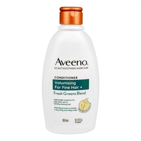 Aveeno Fresh Greens Blend Volumizing Conditioner, For Fine Hair, 300ml