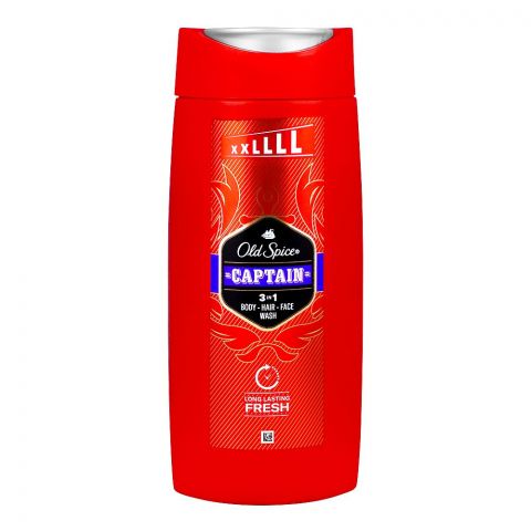 Old Spice Captain 3in1 Body-Hair-Face Wash, 675ml