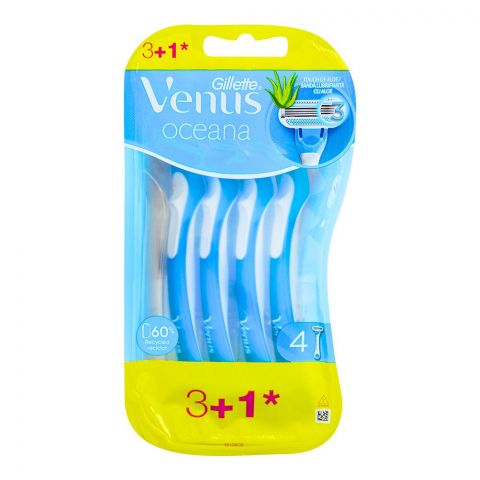 Gillette Venus Oceana Women's Disposable Razor, 4-Pack