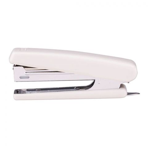 Deli Stapler With Pin Remover & Metal Pull Bar, No. 10 Staples, 100 Staple Capacity, 15 Sheet Limit, White, E0221