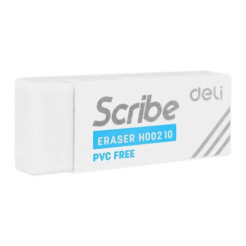 Deli Scribe Eraser, PVC Free, White, EH00210