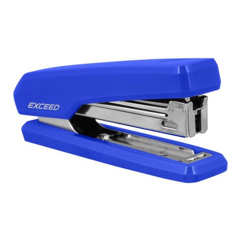 Deli Stapler With Metal Pull Bar, No. 10 Staples, 50 Staple Capacity, 15 Sheet Limit, Blue, E0229