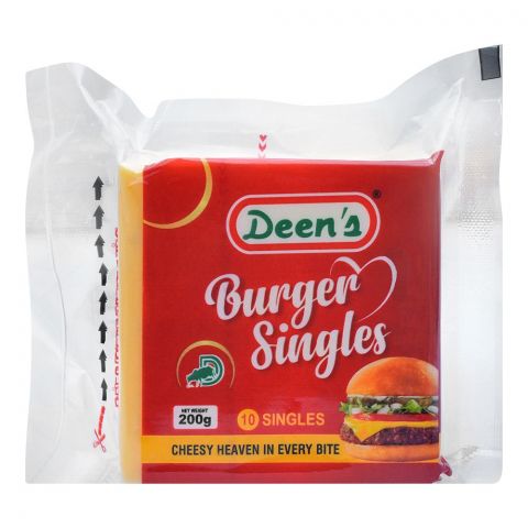 Deen's Burger Singles Cheese, 10 Singles, Net 200g