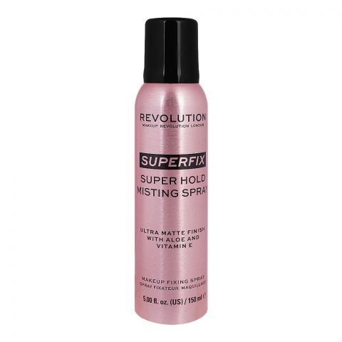 Makeup Revolution Superfix Misting Setting Spray With Aloe Vera & Vitamin E, 150ml