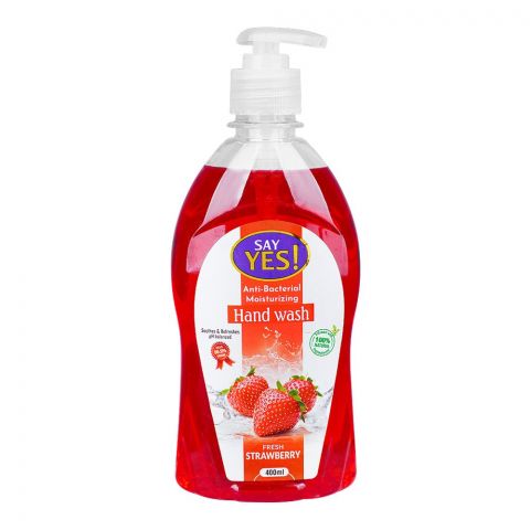 Say Yes Fresh Strawberry Anti-Bacterial Moisturizing Hand Wash, 400ml