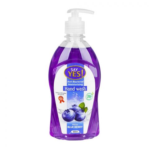Say Yes Fresh Blue Berry Anti-Bacterial Moisturizing Hand Wash, 400ml