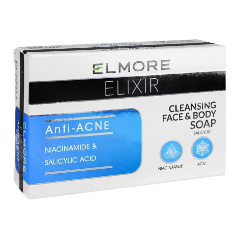Elmore Elixir Anti-Acne Soap With Niacinamide & Salicylic Acid, 100g