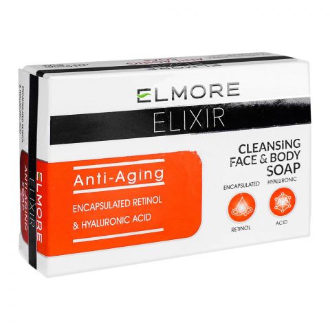 Elmore Elixir Anti-Aging Soap With Encapsulated Retinol & Hyaluronic Acid, 100g