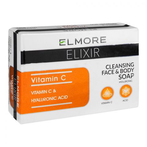 Elmore Elixir Vitamin-C Soap With Vitamin C & Hyaluronic Acid, 100g