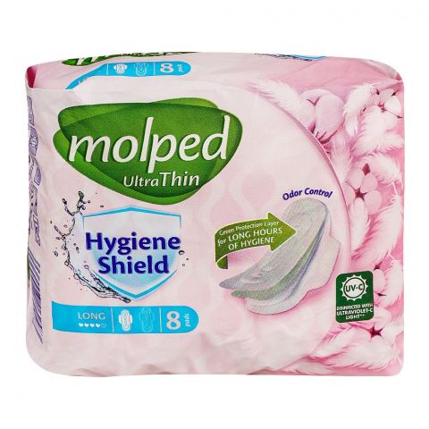 Molped Ultra Thin Hygiene Shield Odor Control Pads, 8-Pack