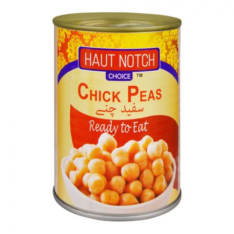 Haut Notch Ready To Eat Chick Peas Tin, 400g