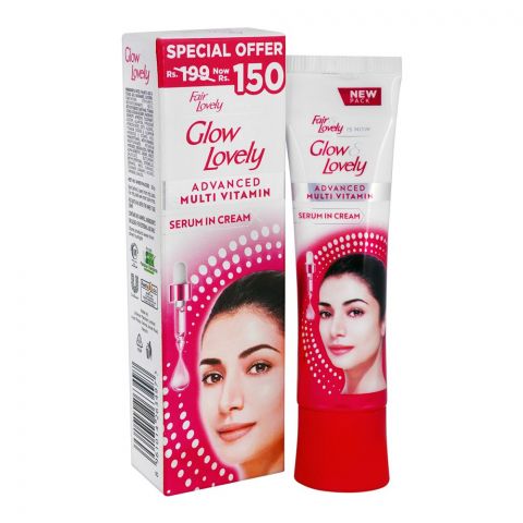 Fair & Lovely Is Now Glow & Lovely Advanced Multi Vitamin Serum In Cream, 25gm, Special Offer Rs.150/-