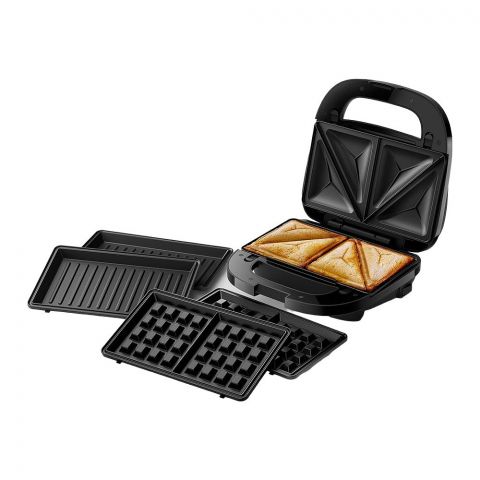 Philips 5000 Series Sandwich Maker, 750W, +3 Styles, Easy To Clean, HD2350/80