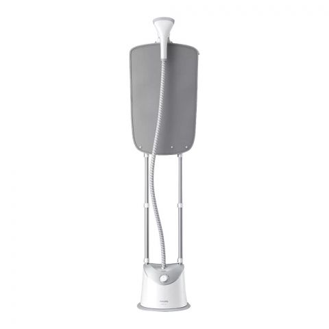 Philips Easy Touch Upright Garment Steamer, 1800W, 1.4L Capacity, 2 Steam Settings, Greyed, GC487/86