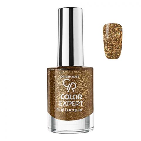 Golden Rose Color Expert Glitter Nail Polish/Lacquer, 606