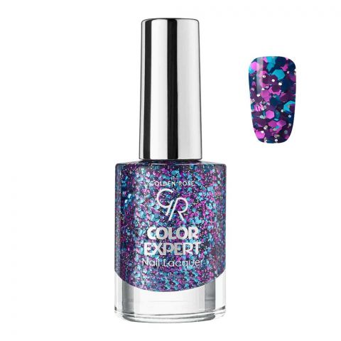 Golden Rose Color Expert Glitter Nail Polish/Lacquer, 613