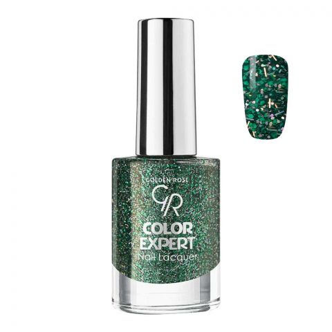 Golden Rose Color Expert Glitter Nail Polish/Lacquer, 610