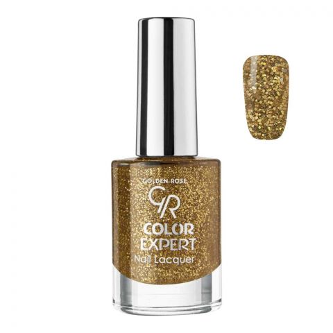 Golden Rose Color Expert Glitter Nail Polish/Lacquer, 604