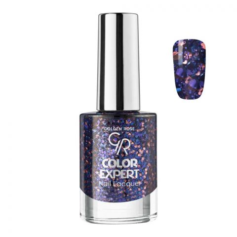 Golden Rose Color Expert Glitter Nail Polish/Lacquer, 614