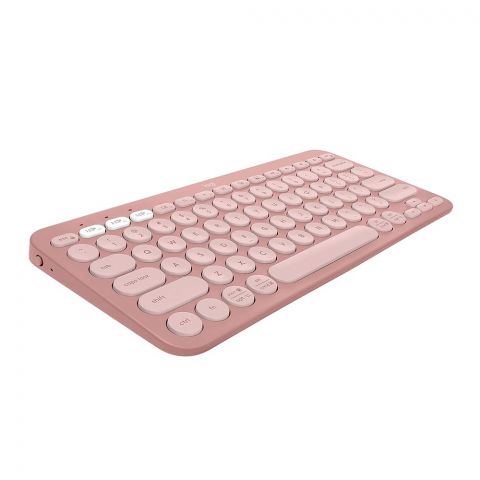 Logitech Pebble Key 2 Multi-Device Wireless Portable Keyboard, 36M Battery Life, Rose, K380S, 920-011755