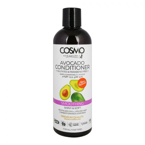 Cosmo Hair Naturals Avocado Conditioner, Sulfates & Parabens Free, 480ml