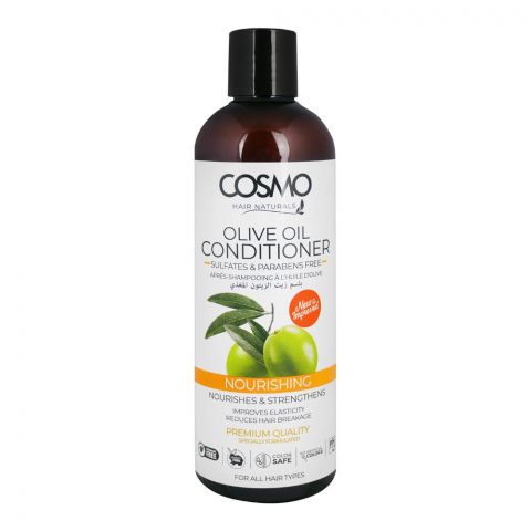 Cosmo Hair Naturals Olive Oil Conditioner, Sulfates & Parabens Free, 480ml