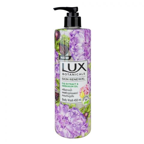 Lux Botanicals Skin Renewal Fig Extract & Geranium Oil Body Wash, 450ml