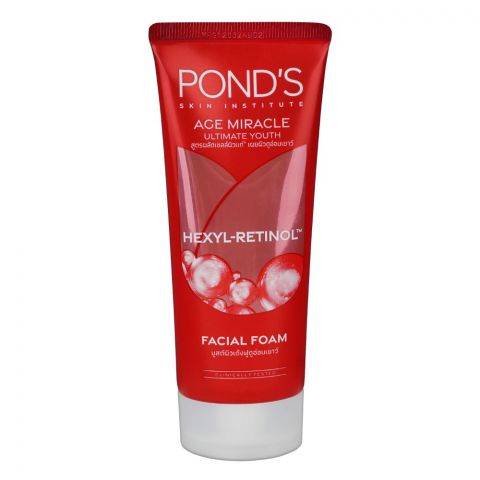 Pond's Age Miracle Ultimate Youth Hexyl-Retinol Facial Foam, 90gm