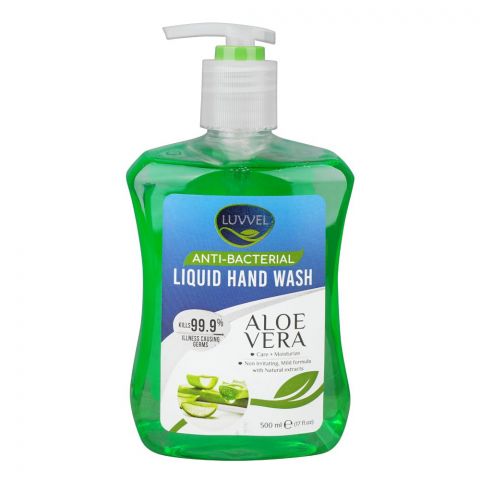 Luvvel Aloe Vera Anti-Bacterial Liquid Hand Wash, 500ml