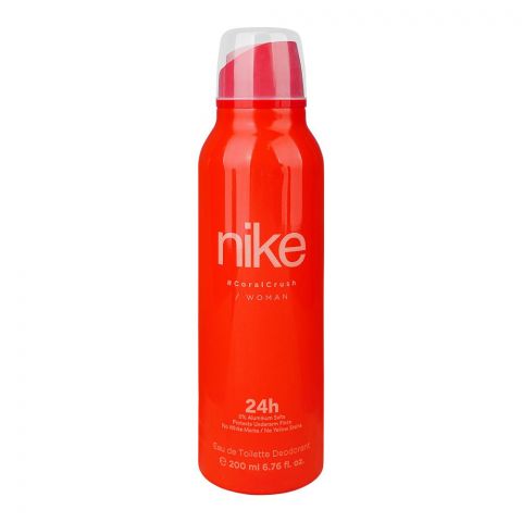 Nike Coral Crush Deodorant Spray, Eau de Toilette, 24 Hours Lasting, For Women's, 200ml