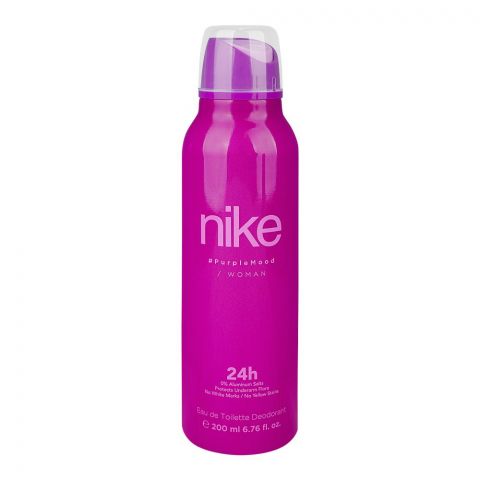 Nike Purple Mood Deodorant Spray, Eau de Toilette, 24 Hours Lasting, For Women's, 200ml