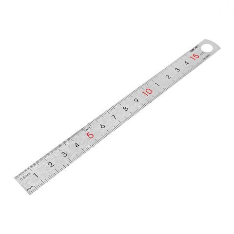 Deli 15cm Scale Metal Ruler, E8461