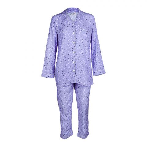 Basix Women's Galaxy Loungewear, 2-Piece Set, Sky Blue Sunset, LW-623