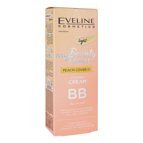 Eveline My Beauty Elixir Caring BB Cream, Peach Cover 01