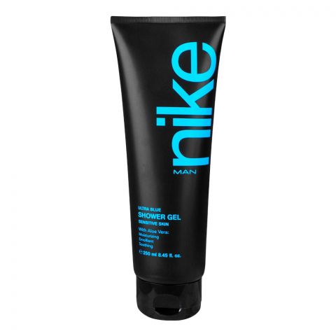 Nike Man Ultra Blue Shower Gel With Aloe Vera, For Sensitive Skin, 250ml