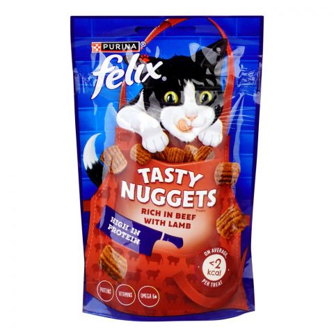 Felix Goody Bag Tasty Nuggets Rich In Beef & Lamb, For Cats, 50g