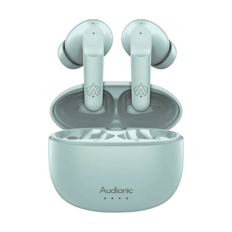 Audionic Airbud 625 Pro Quad Mic, ENC Wireless Earbuds, 30 Hours Playtime, IPx5 Water Proof, Green