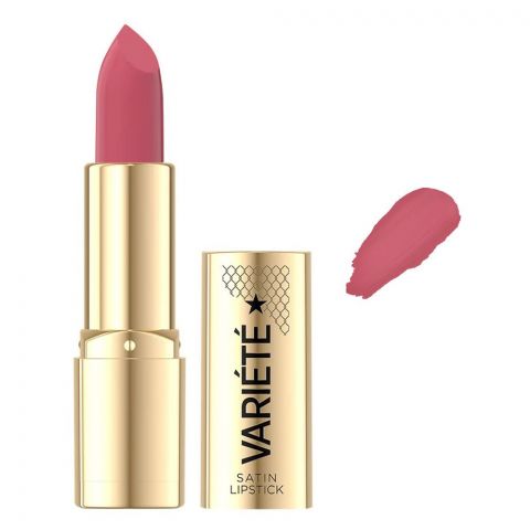 Eveline Variete Satin Lipstick, Cruelty Free, 01 Rendez-Vous